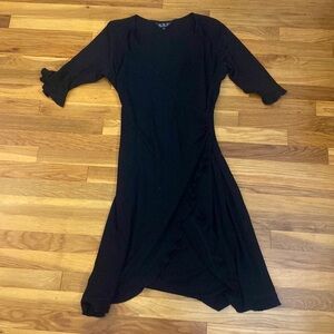 A.B.S Women’s Black Dress With Ruffle Detailing Size L